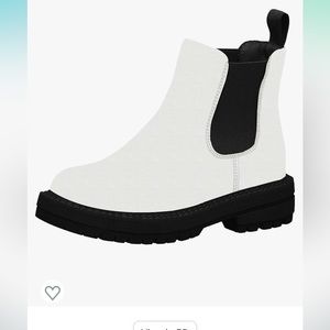 Womens White Chelsea Boots